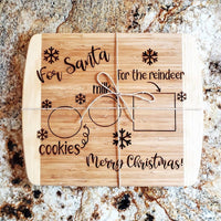 Cutting Board- Dear Santa Cookie Tray