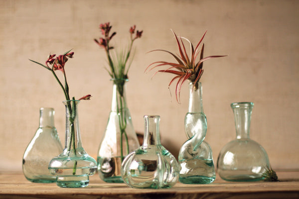 Glass Bottle Bud Vase