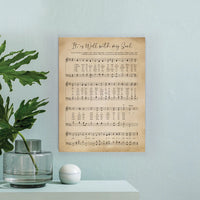 "It is Well with my Soul" Hymn Canvas