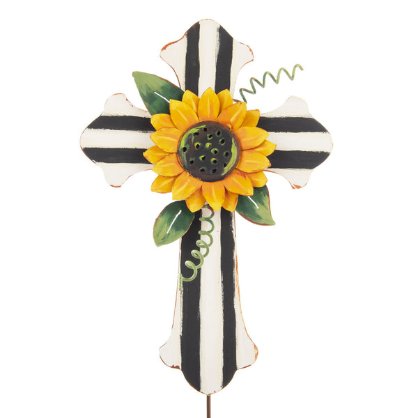 Elegant Sunflower Cross