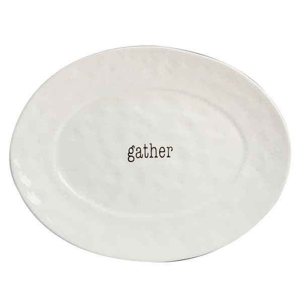 It's Just Words Oval Platter