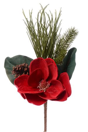 Christmas Magnolia and Pine Pick