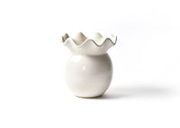 Signature White Ruffle Vase