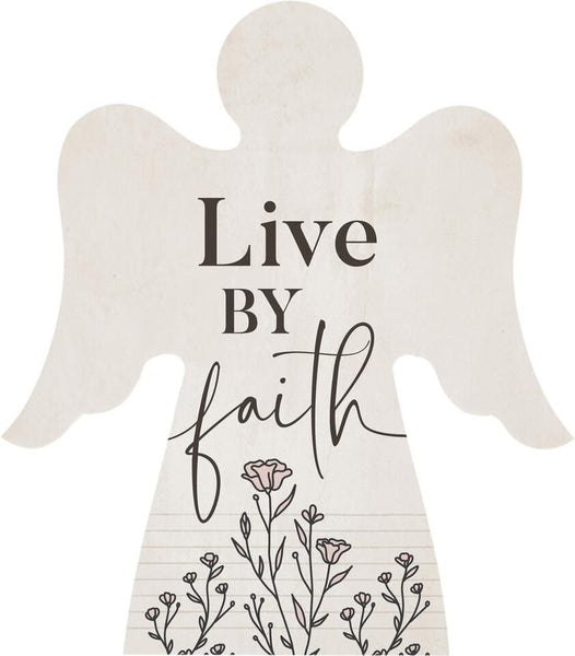 "Live by Faith" Sympathy Angel