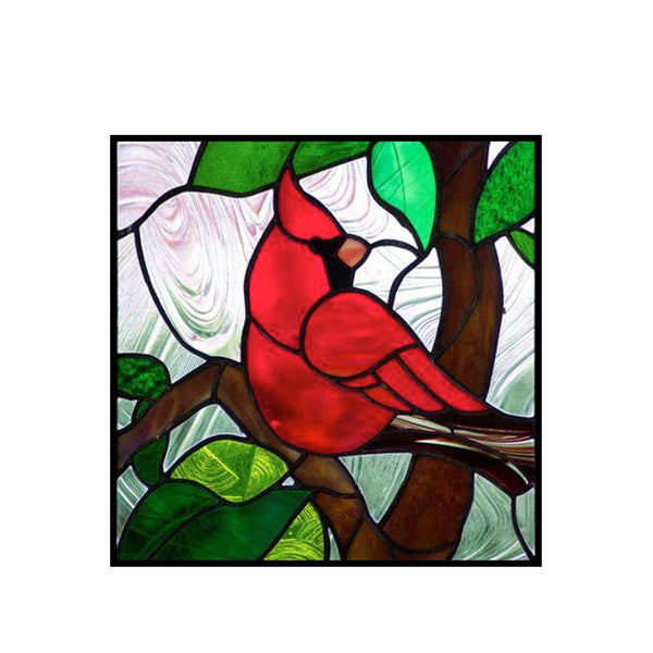 Stained Glass Sun Catcher - Cardinal