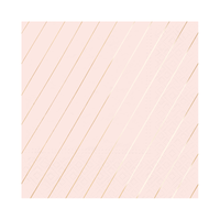 Paper Napkins - Stripes - Blush & Rose Gold