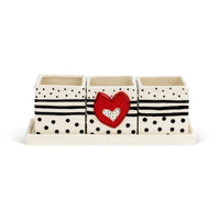 Red Heart Herb Planter