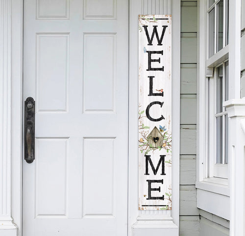 Welcome -birdhouse- porch sign