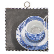 Mini Blue and White Teacup Print
