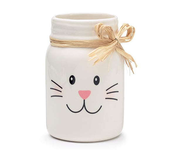 Easter Bunny Mason jar vase