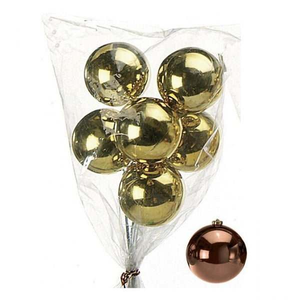 Shiny Stem Ball 40mm Bunch of 6