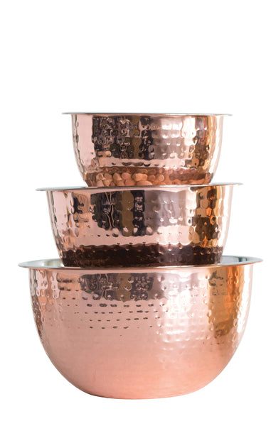 Copper Bowl Set of 3
