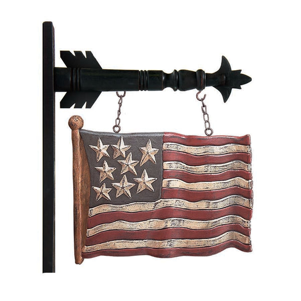 12.5 Inch Resin 8 Star USA Waving Flag Arrow Replacement