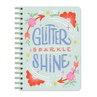 GLITTER SPARKLE SHINE SPIRAL JOURNAL