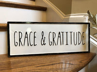 Grace & Gratitude Metal Sign