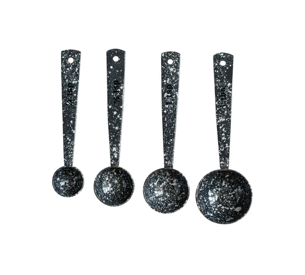 Gray Splatter Measuring Spoons
