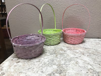 Pastel Handled Baskets