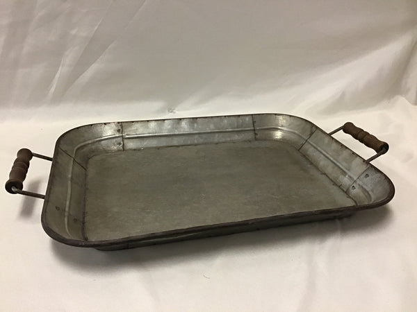 Metal Tray with Handles- Large