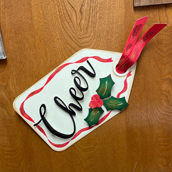 "Cheer" Metal Sign