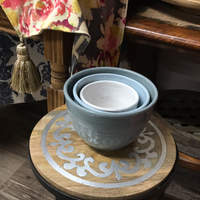 Blue and White Ceramic Bowl Set