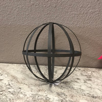 Grey Metal Globe