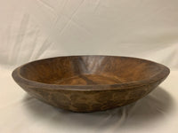 NATURAL ROUND WOODEN DOUGH BOWL - LARGE