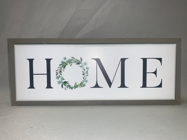 "Home" Table Sign