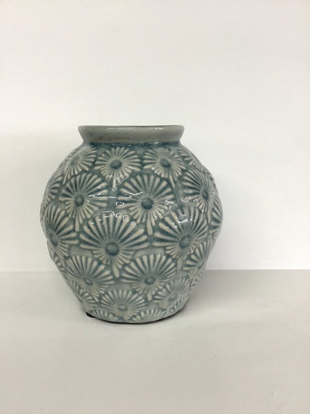 Blue Dandelion Vase- Small