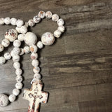 Large Rosary - White