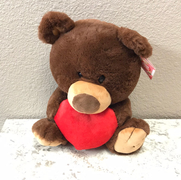Brown Stuffed Bear with Heart