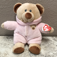 10in Baby Bear Pink TY Puffies