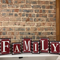 FAMILY Wooden Block Sign