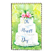 "Oh Happy Day" Wedding Cake Print