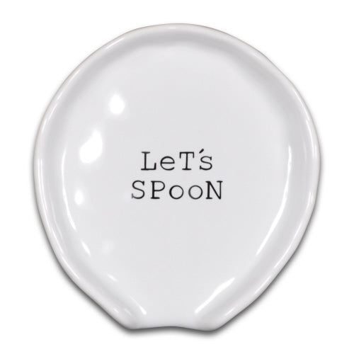 "Let's Spoon" Spoon Rest