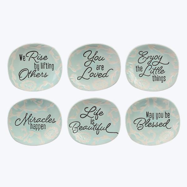 CERAMIC TURQUOISE COUNTRY GIFT/TOKENS
