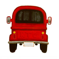 RT Rear View Red Truck