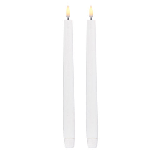 11" WHITE TAPER CANDLES